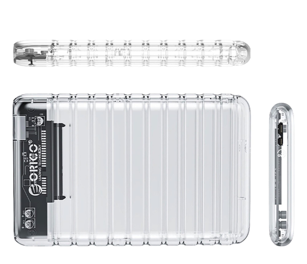 Orico SATA 2,5" HDD/SSD USB Micro-B 5Gb/s - przezroczysta - 1343427 - zdjęcie 2